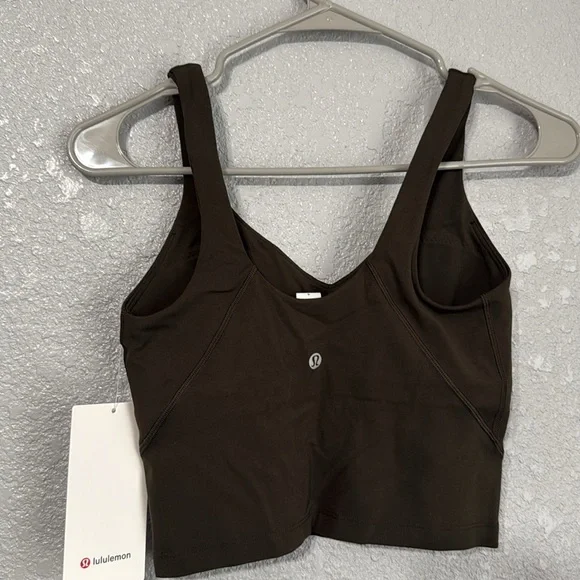 Lululemon Align Tank Top *light support A/B cup in dark olive size 4 - Picture 6 of 7
